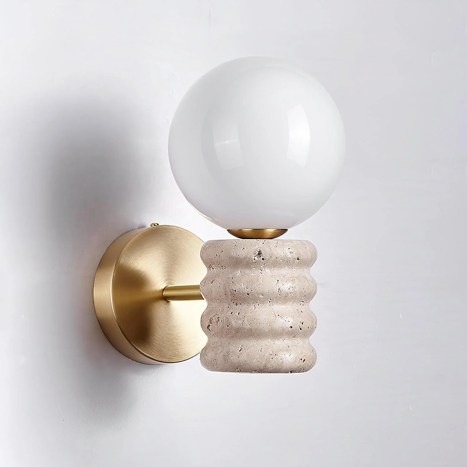 Romus Contemporary Travertine Wall Light - Image 10