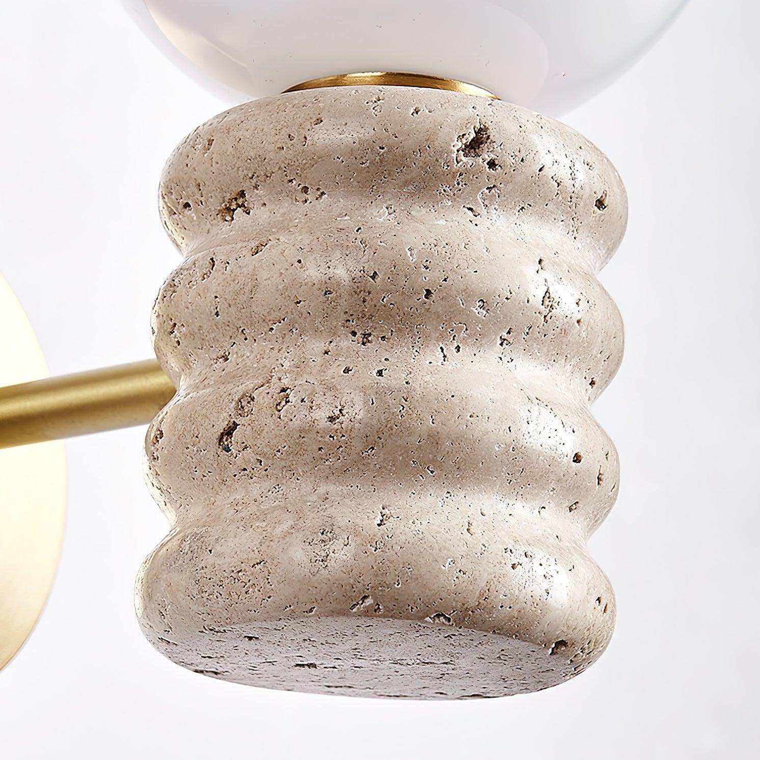 Romus Contemporary Travertine Wall Light - Image 9