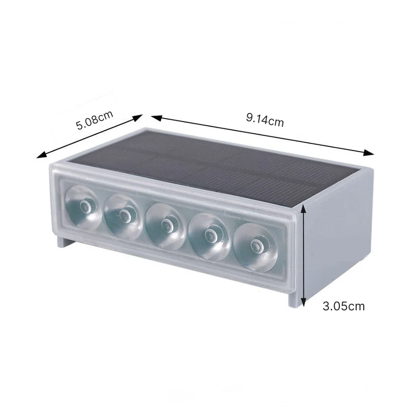 Rosa Solar Modern ABS Outdoor Step Light Fixtures - Image 3