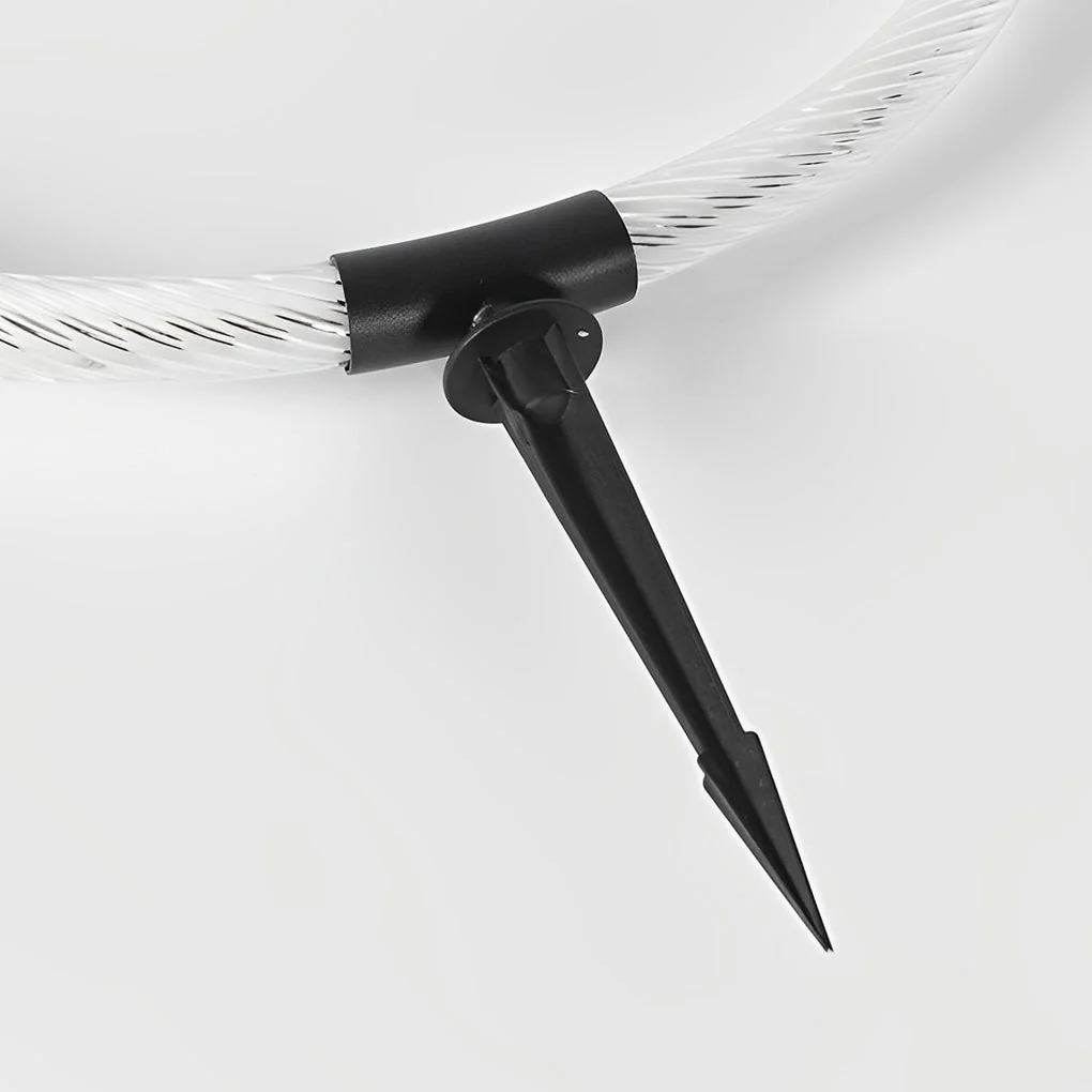Rose Sleek Ring Modern Landscape Outdoor Lawn Light - Image 2