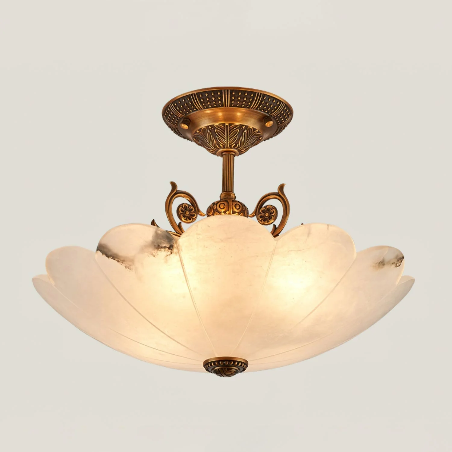 Rosemary Retro Alabaster Ceiling Light - Image 9