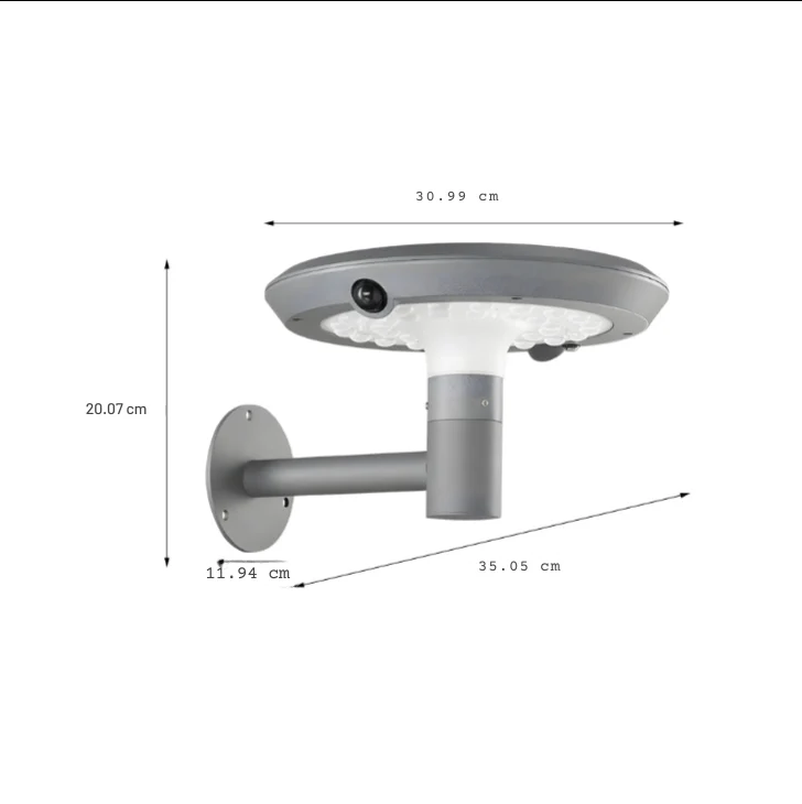 Round Classic LED Outdoor Wall Light - Image 6