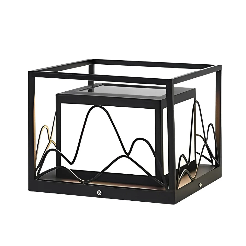Rowena Square Scenery Marble Outdoor Post Caps Lights - Image 8