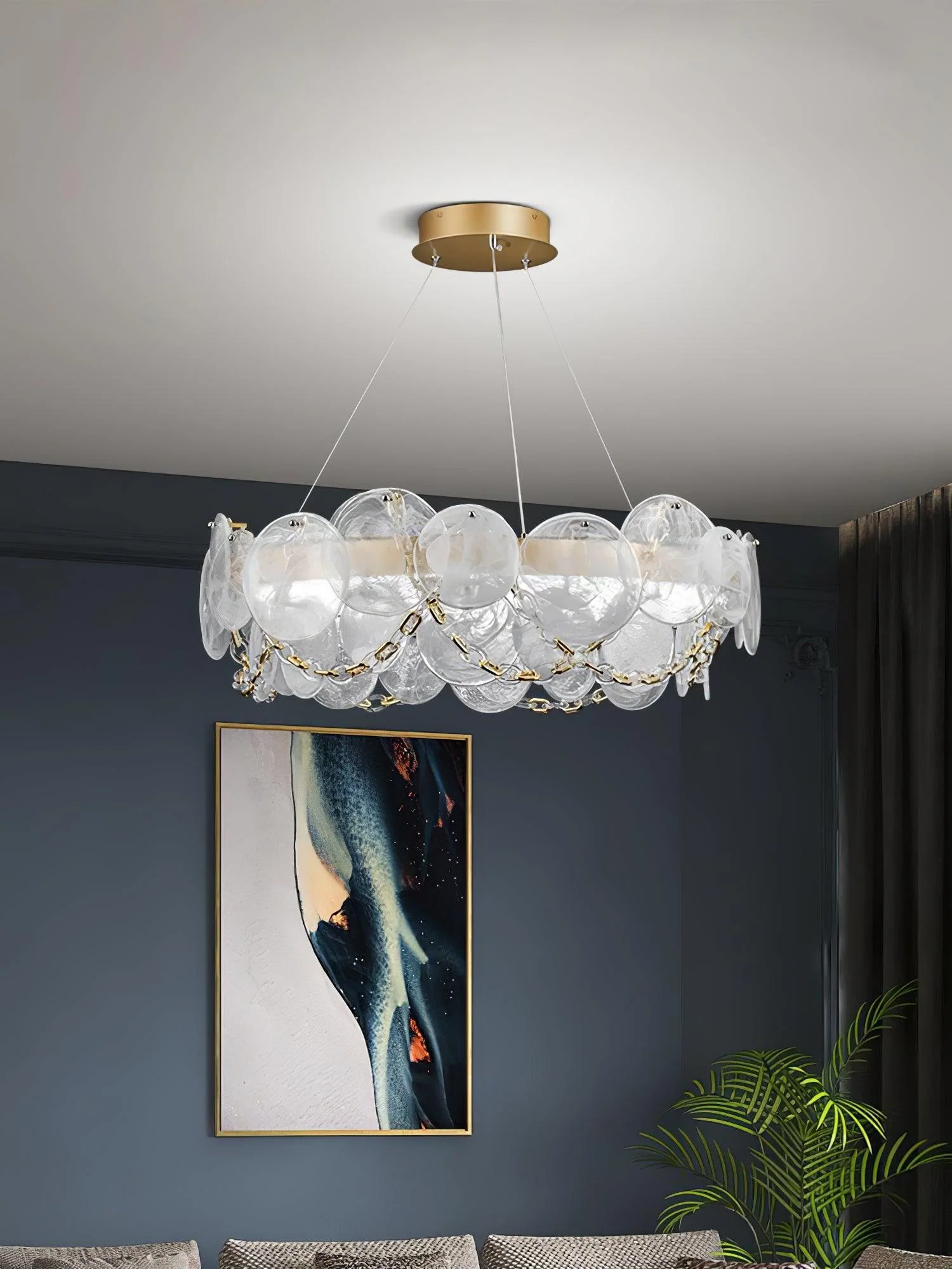 Ruby Luxury Glass Chandelier - Image 14