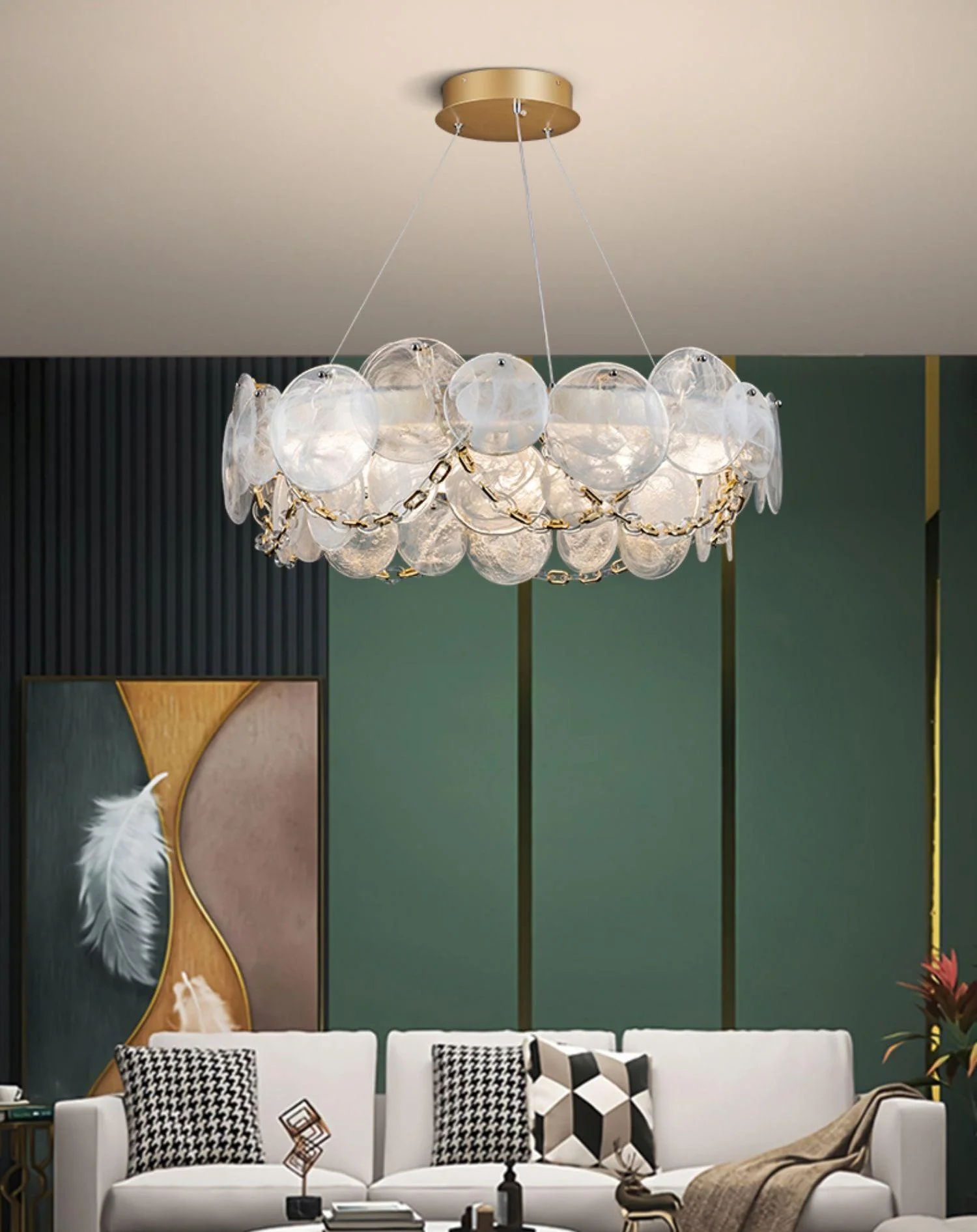 Ruby Luxury Glass Chandelier - Image 18