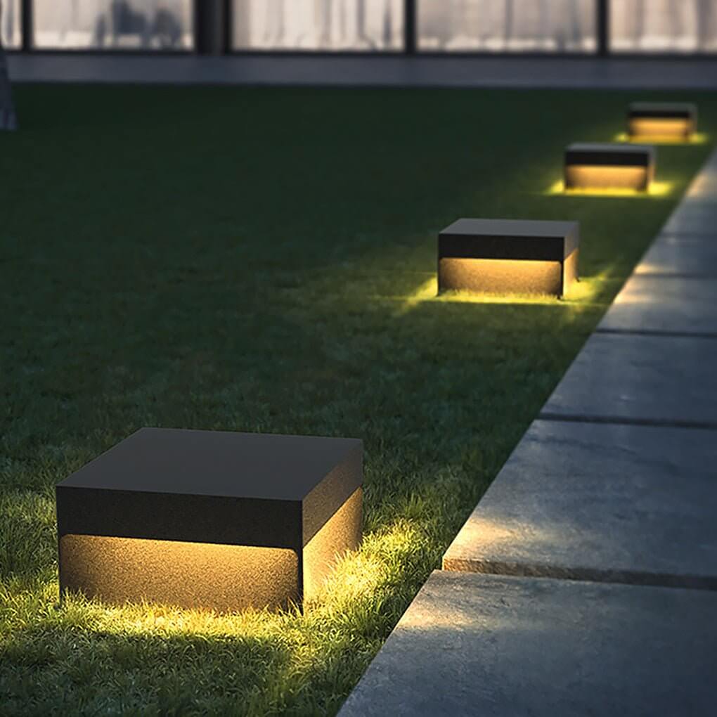 Russell LED Modern Steel Outdoor Fence Post Lights Pillar Light - Image 2