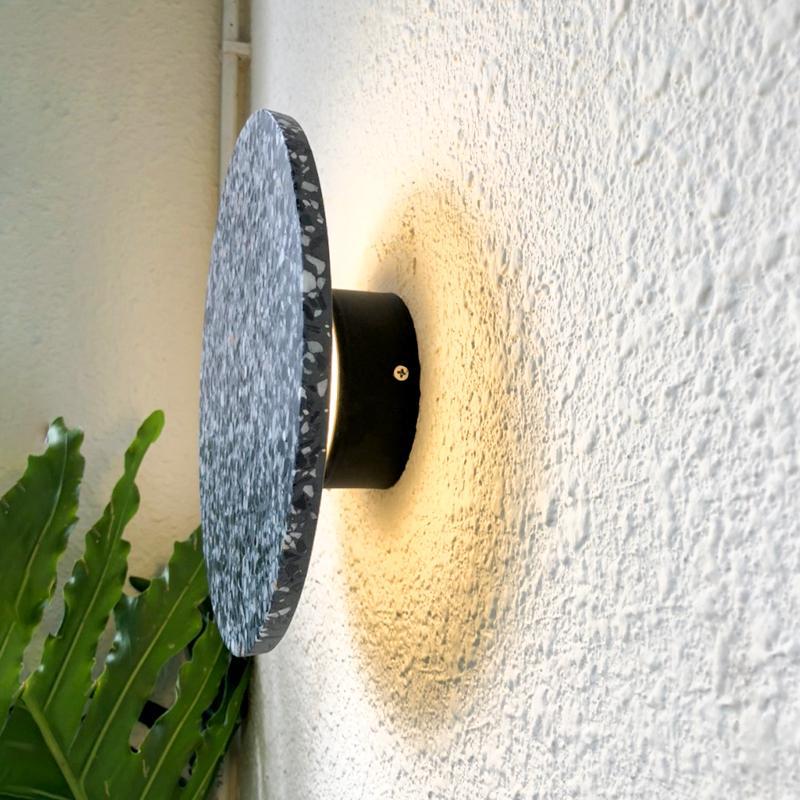 Ruth Minimalist Waterproof Terrazzo Outdoor Wall Lights - Image 3