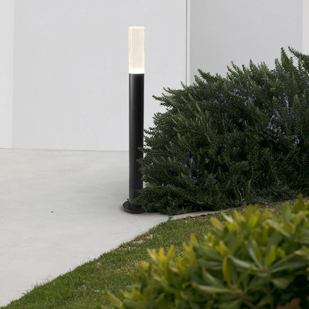 Ryan Transparent Modern Outdoor Pathway Bollard Lights - Image 10