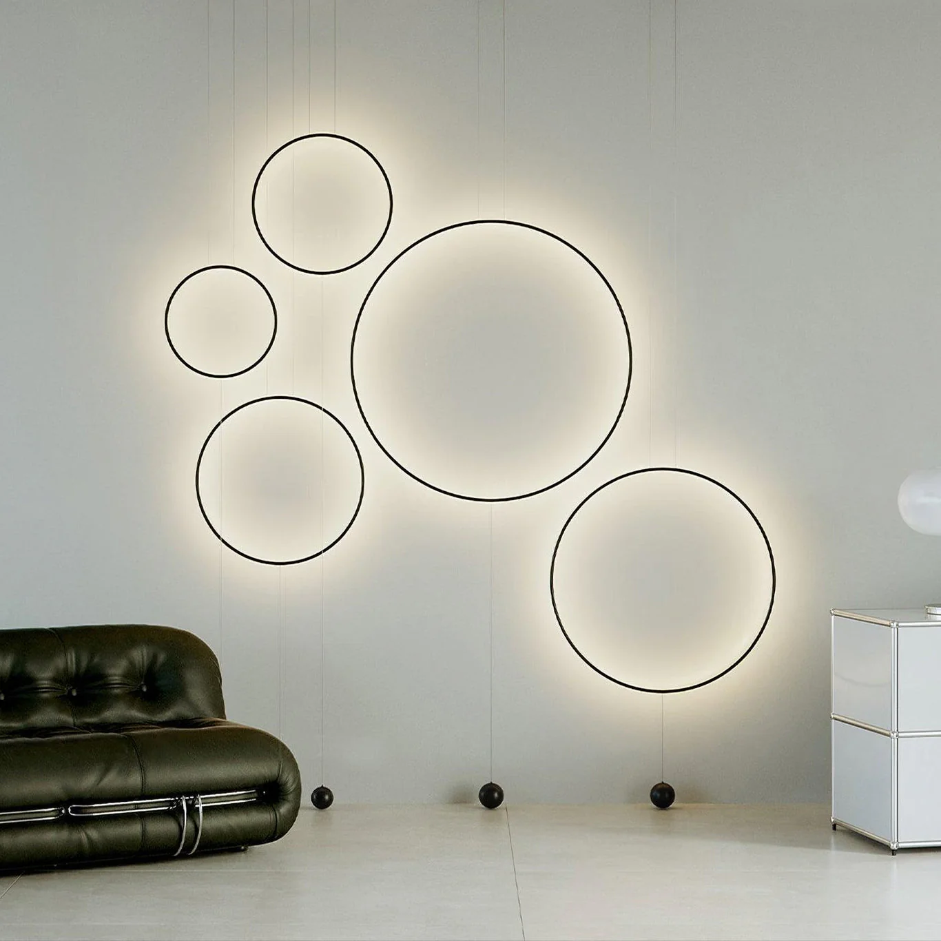 Ryker Minimalist Circle Pendant Light - Image 4