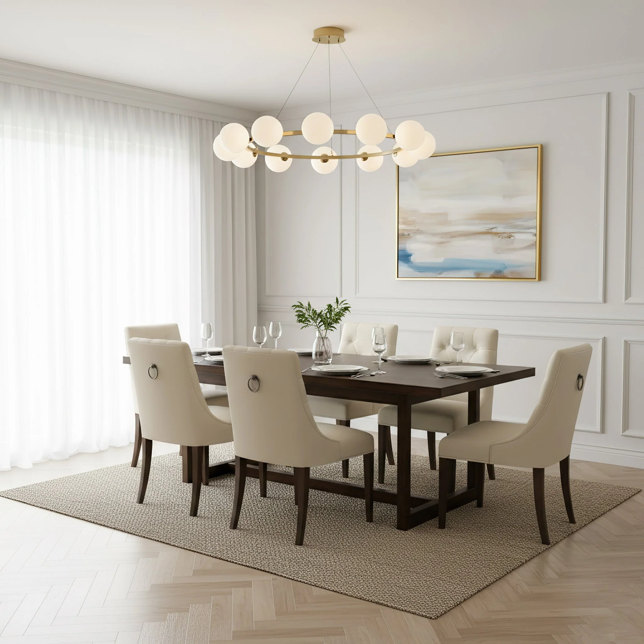 Rylian Modern Glass Chandelier - Image 18
