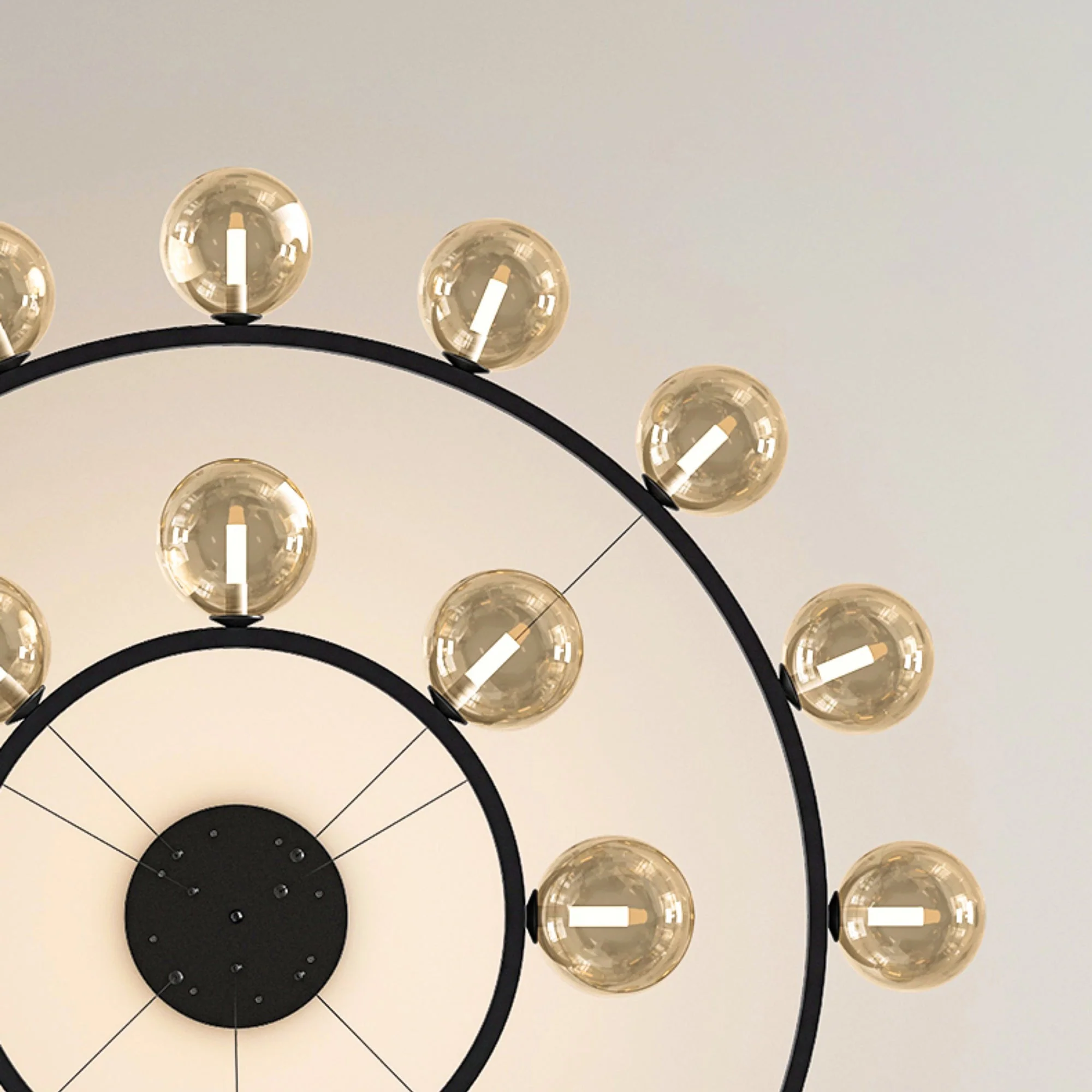 Rylian Modern Glass Chandelier - Image 24