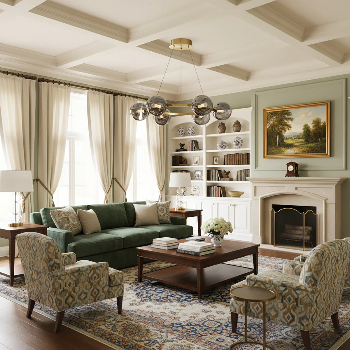 Rylian Modern Glass Chandelier - Image 3