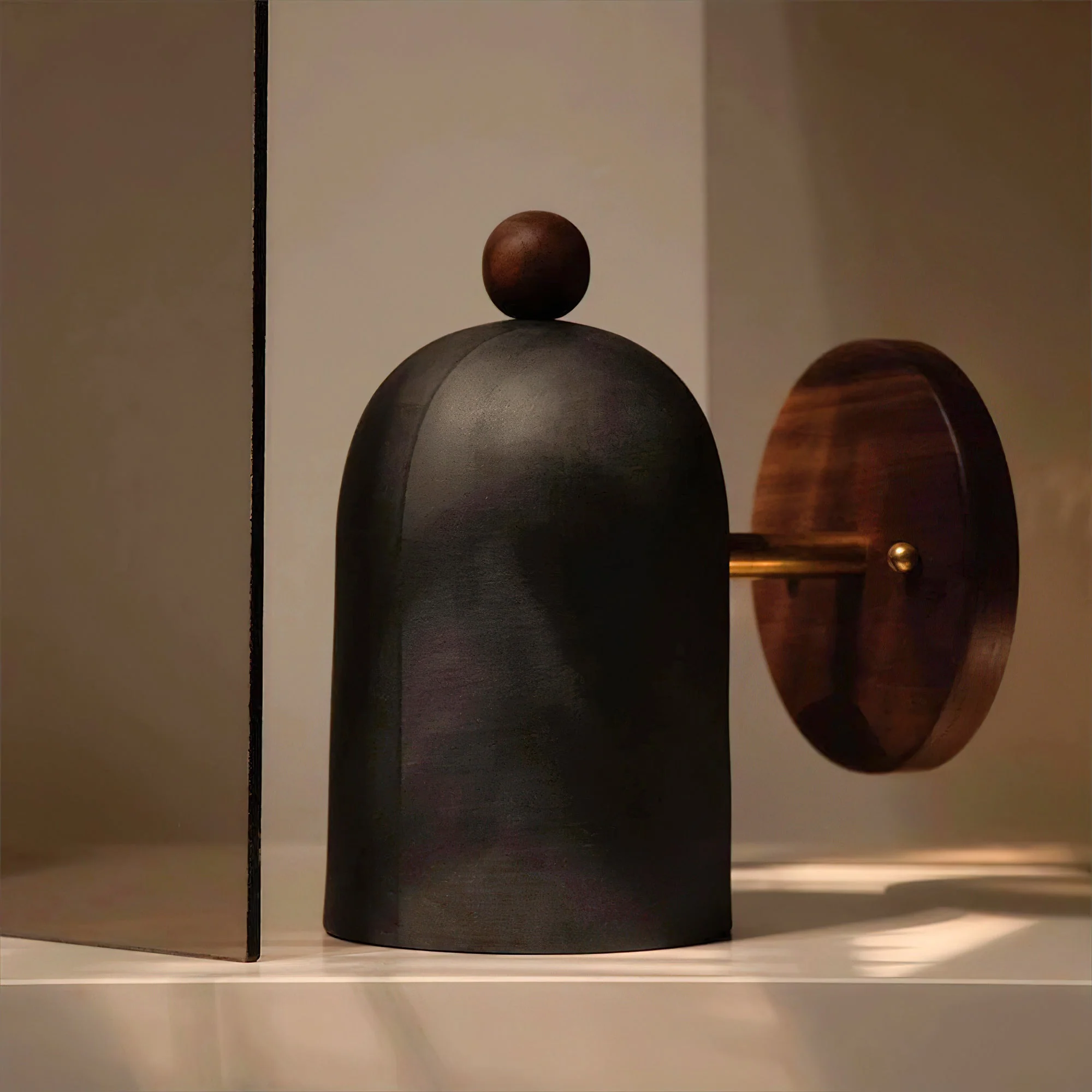 Sables Farmhouse Walnut Wall Light - Image 10