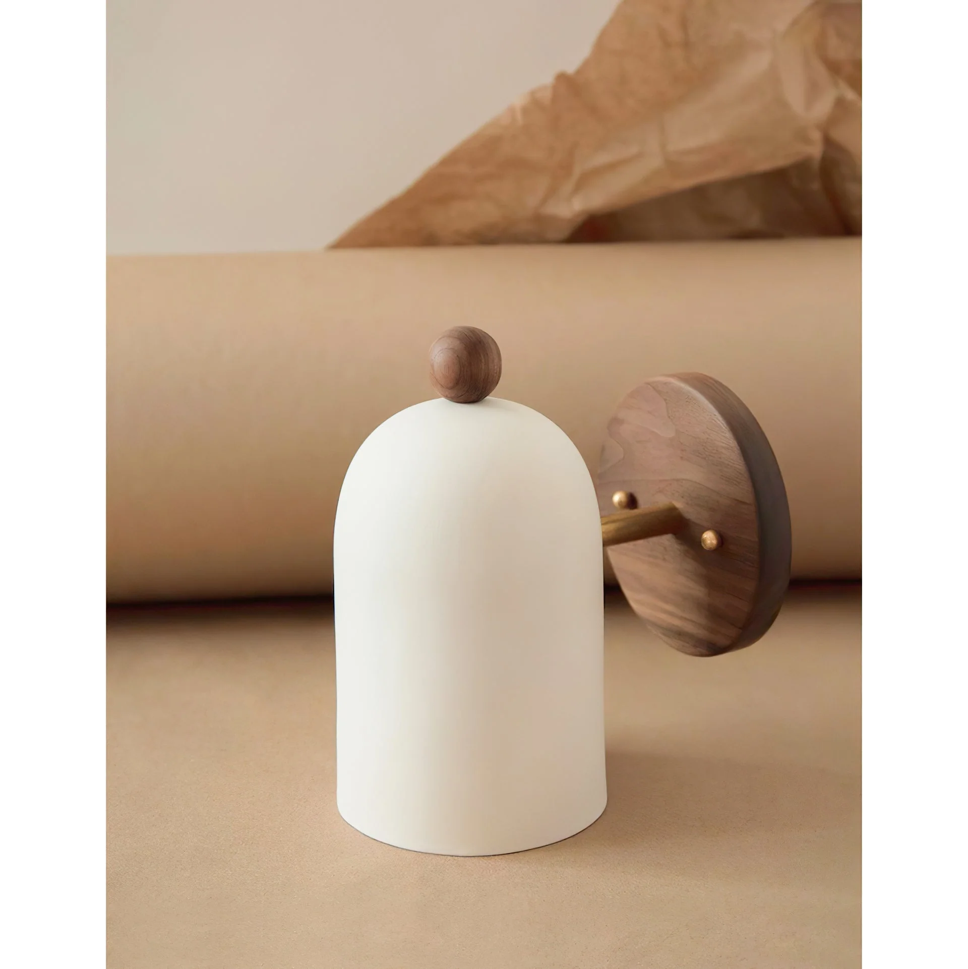Sables Farmhouse Walnut Wall Light - Image 14