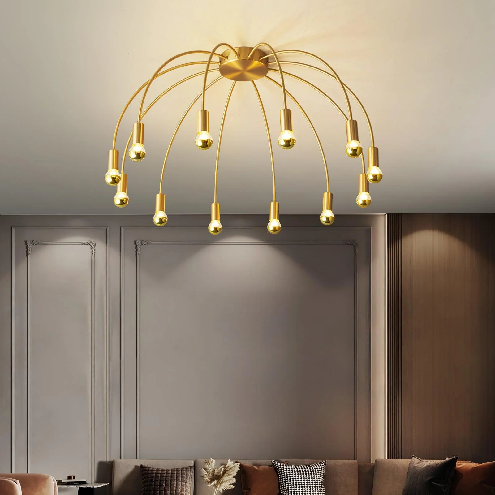 Sage Luxury Glass Ceiling Lamp - Image 11