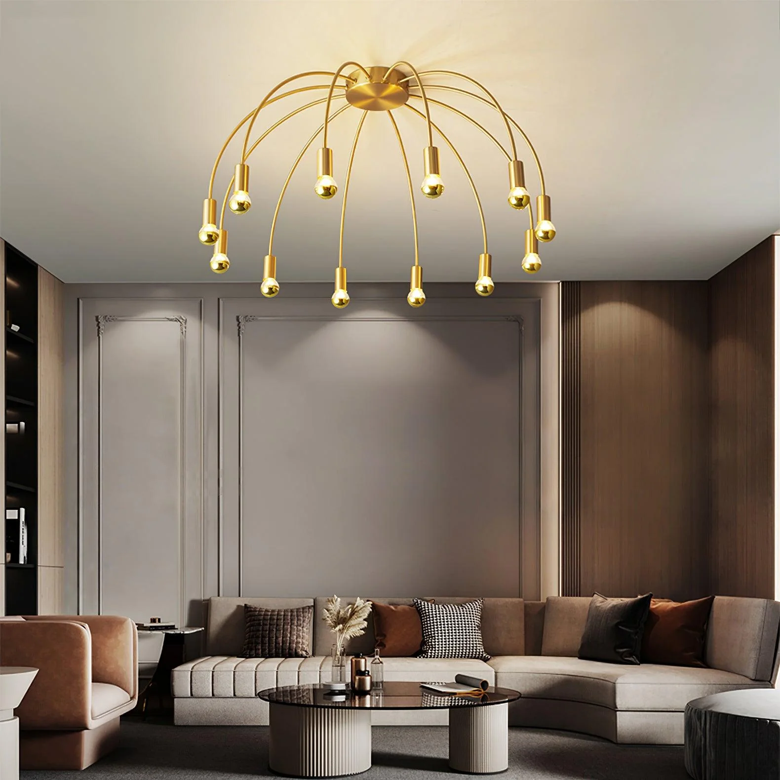 Sage Luxury Glass Ceiling Lamp - Image 14