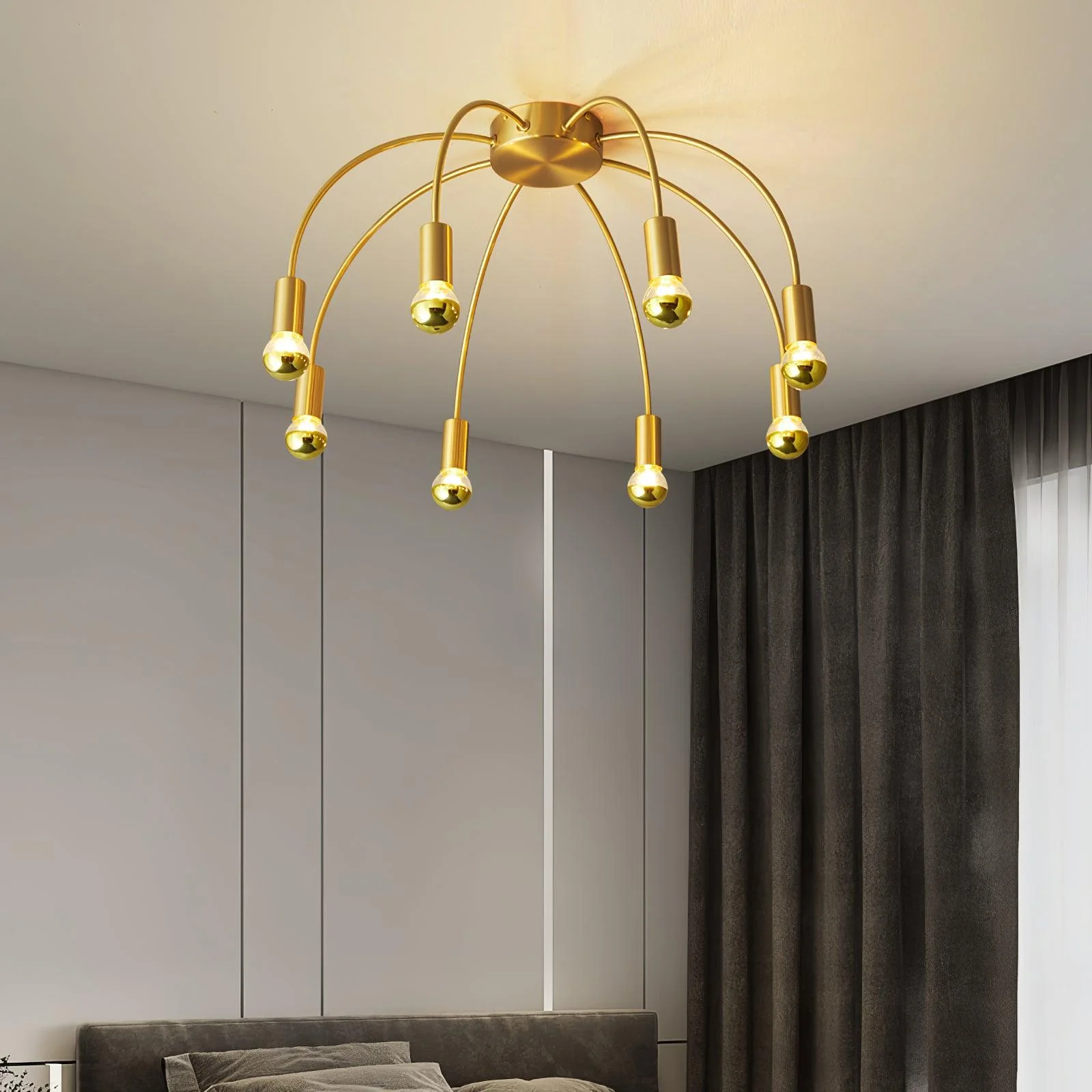 Sage Luxury Glass Ceiling Lamp - Image 9