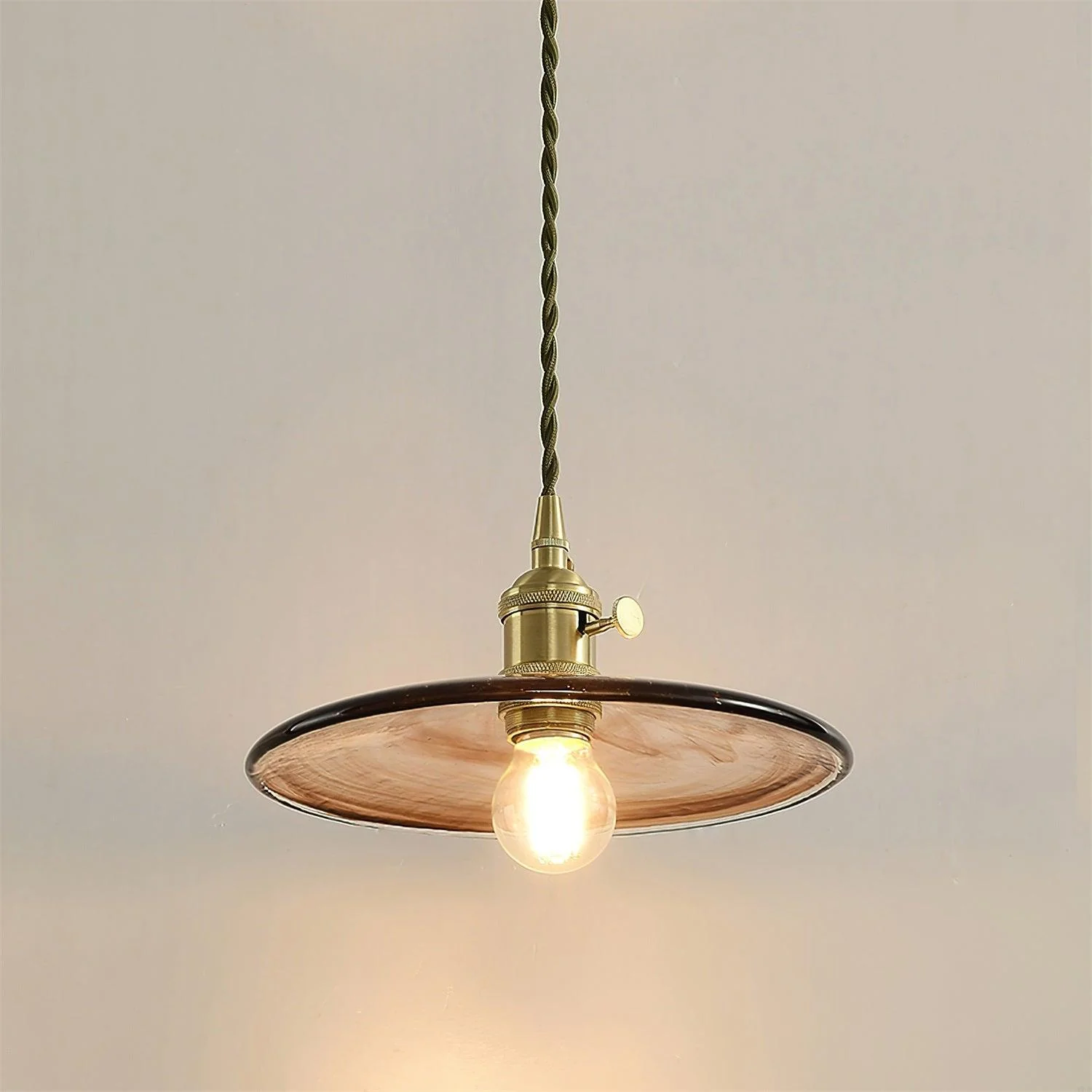 Sage Vintage Glass Pendant Light - Image 16