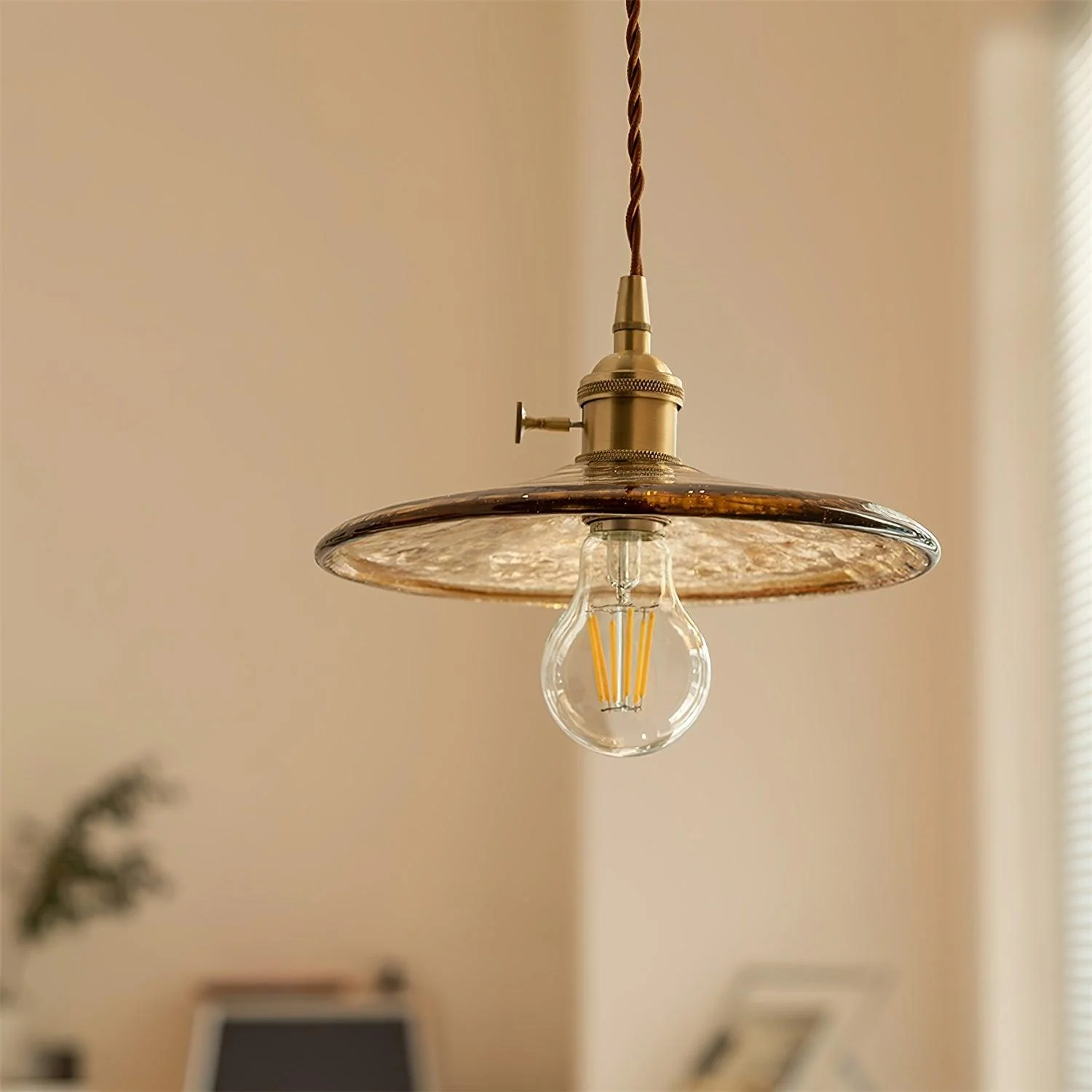 Sage Vintage Glass Pendant Light - Image 19