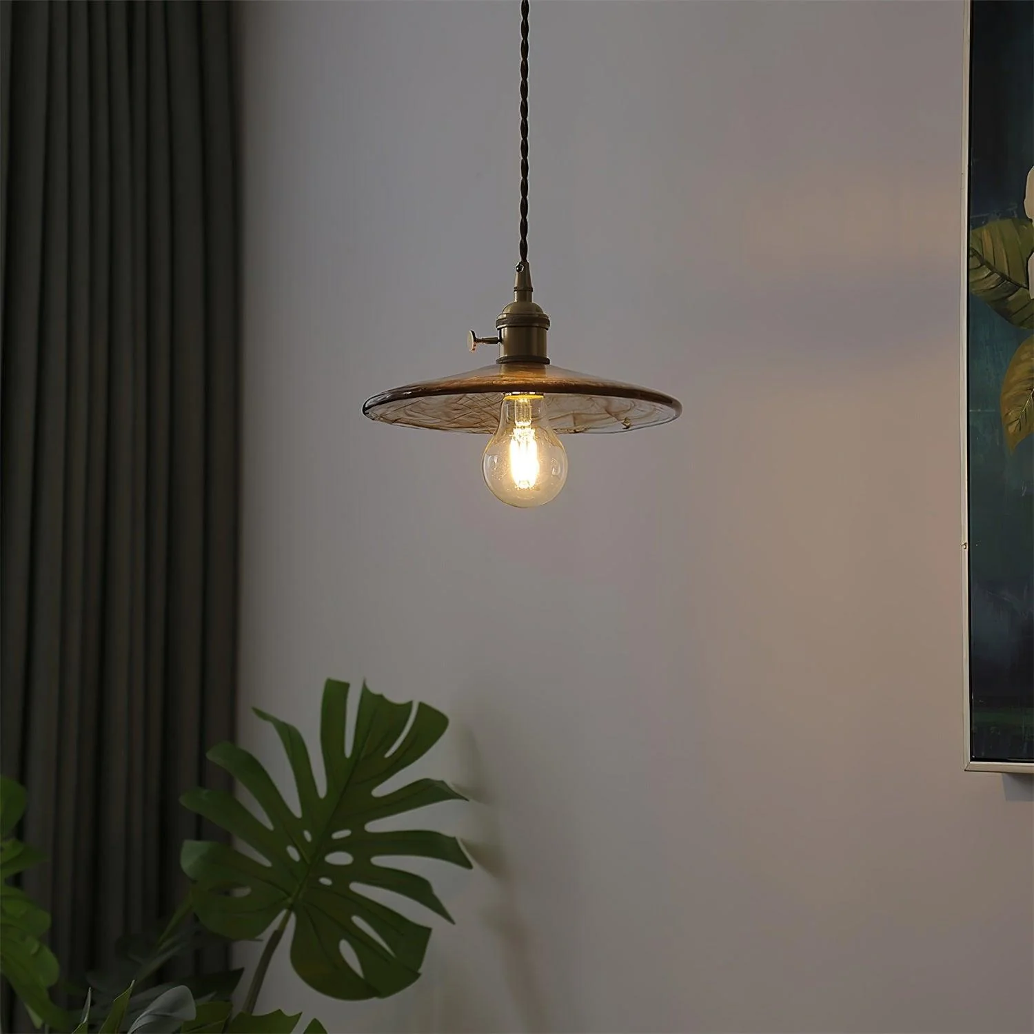Sage Vintage Glass Pendant Light - Image 24