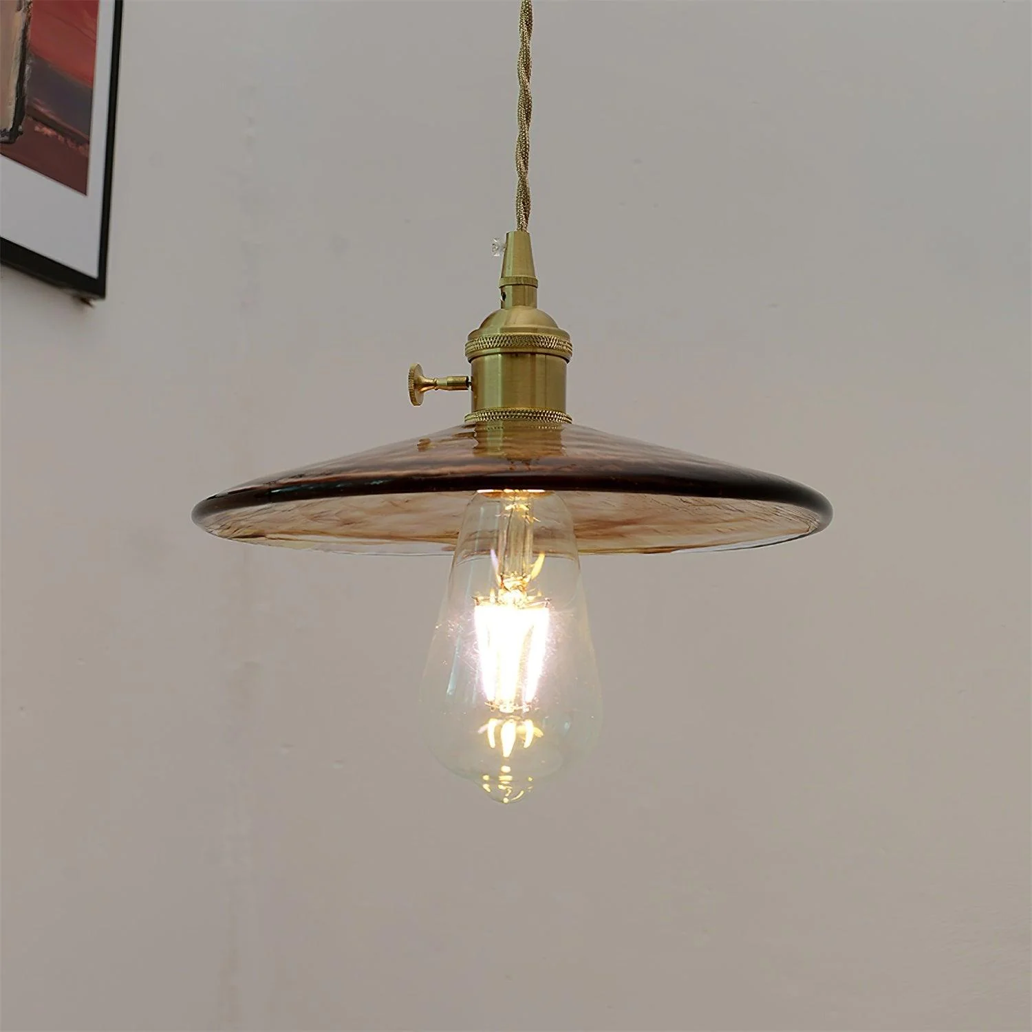 Sage Vintage Glass Pendant Light - Image 25