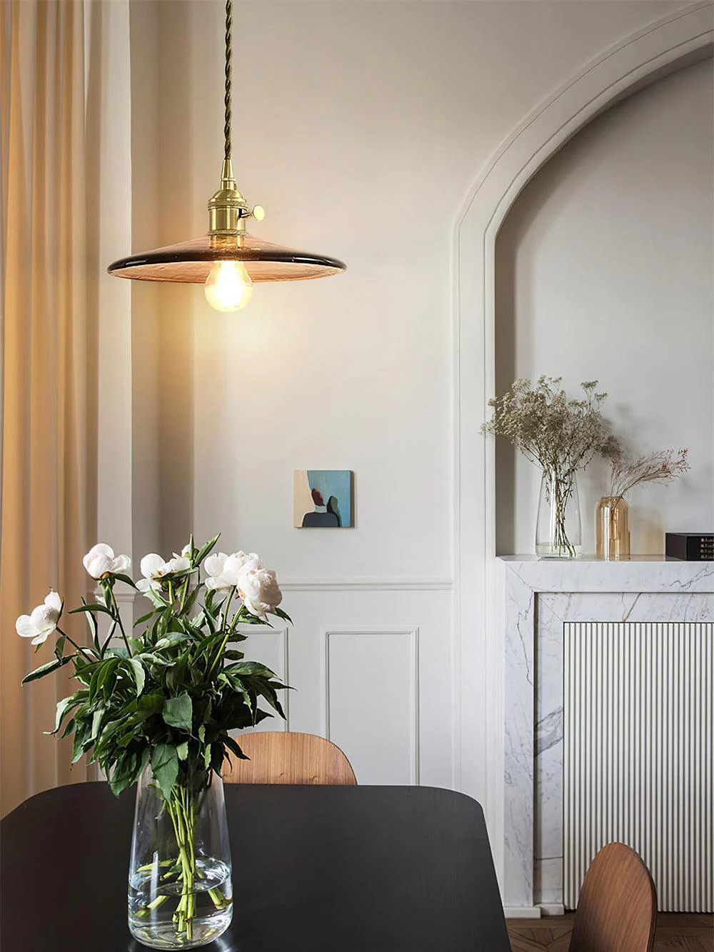 Sage Vintage Glass Pendant Light - Image 3