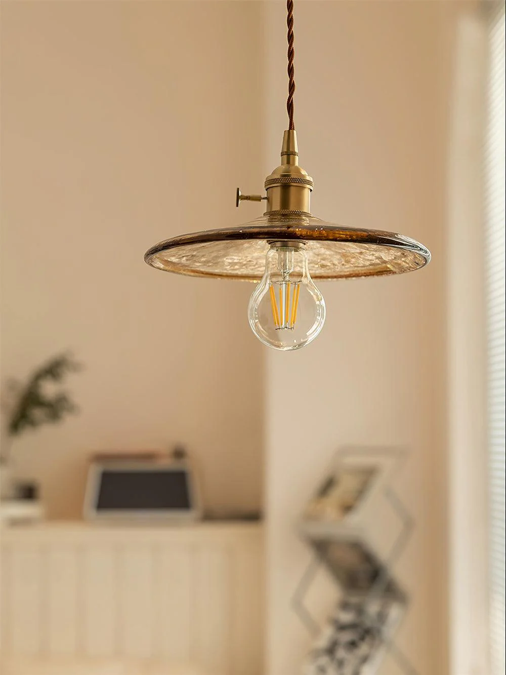 Sage Vintage Glass Pendant Light - Image 30