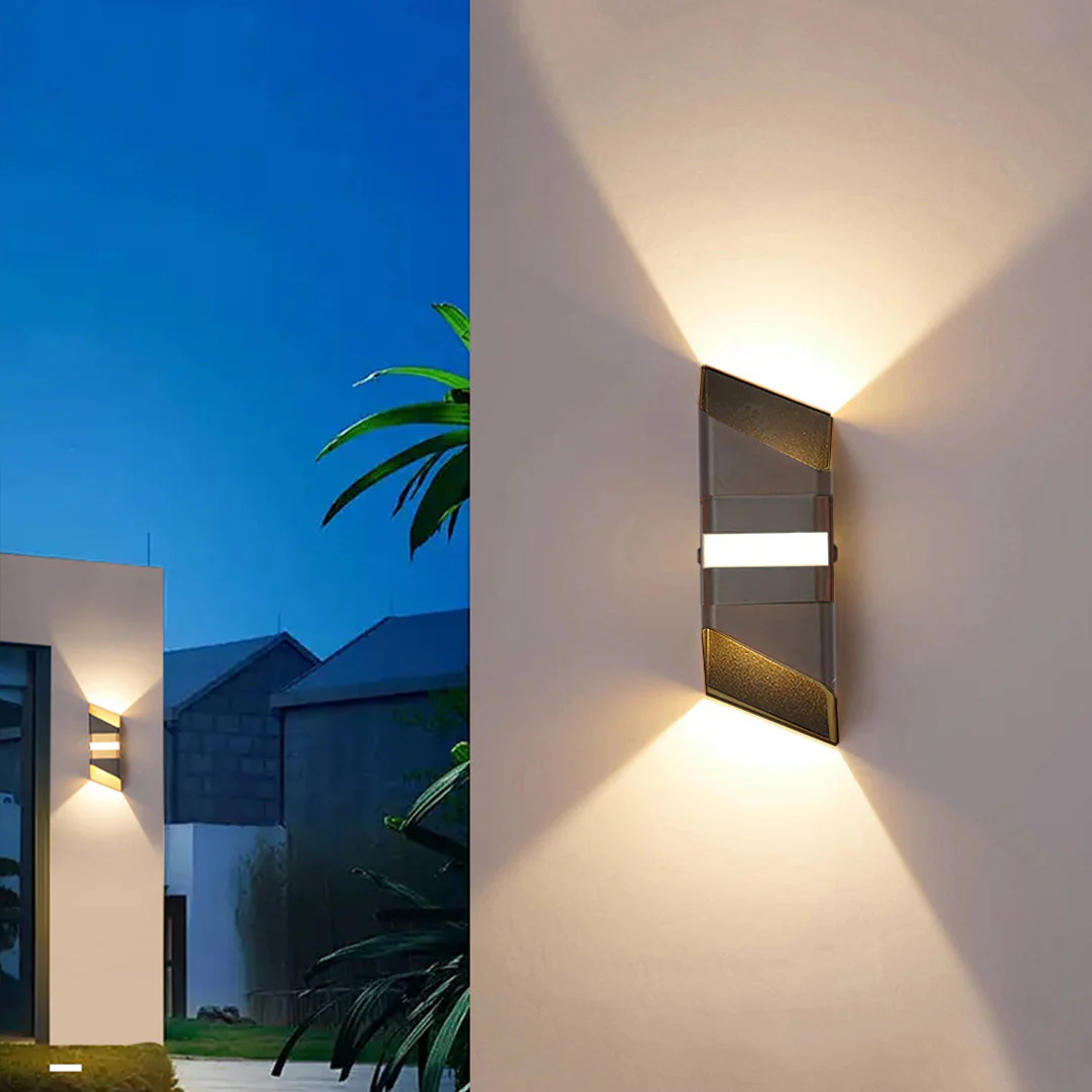Salt Square Tube LED Outdoor Wall Lights
