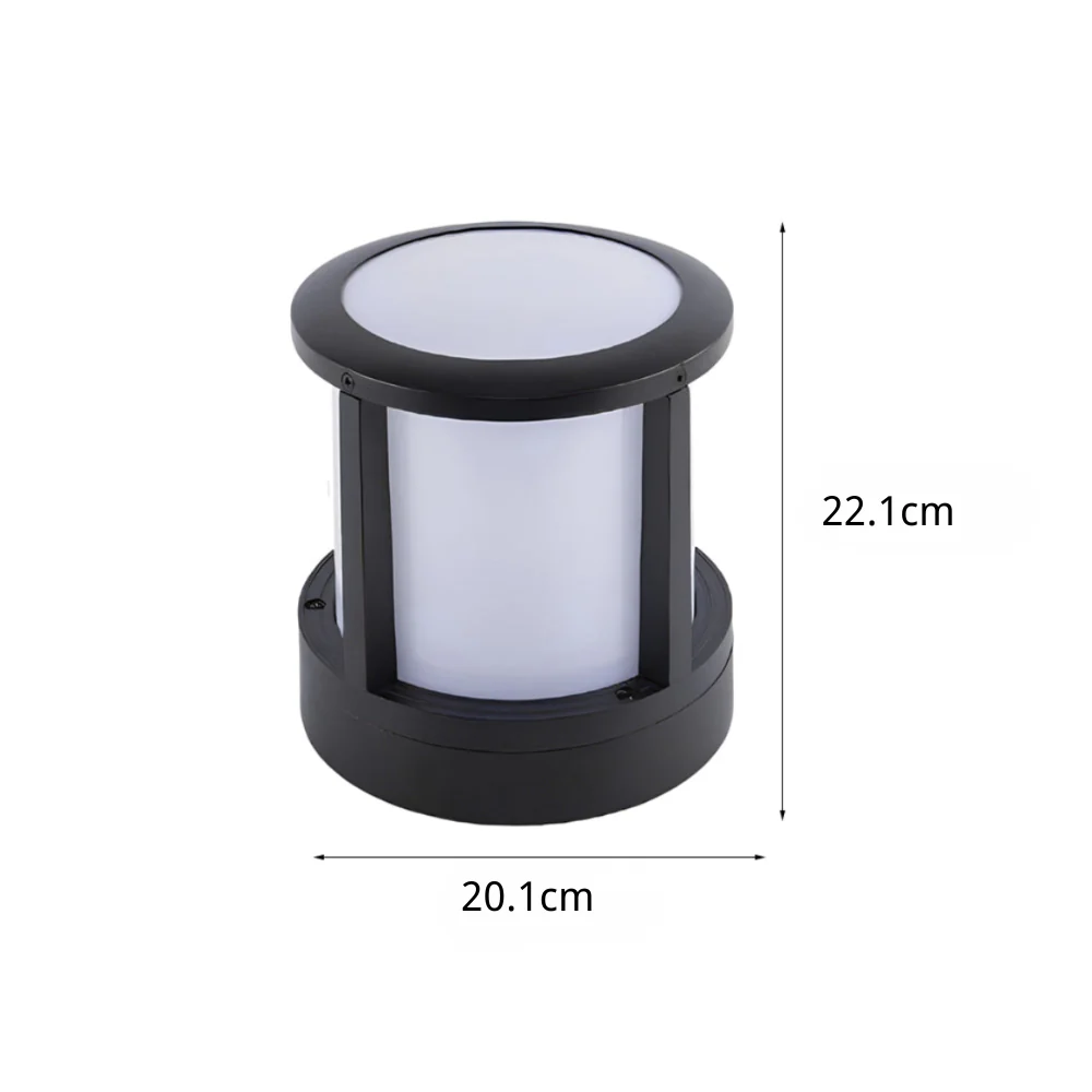 Sapphire Cylindrical LED Outdoor Fence Post Lights - Image 9