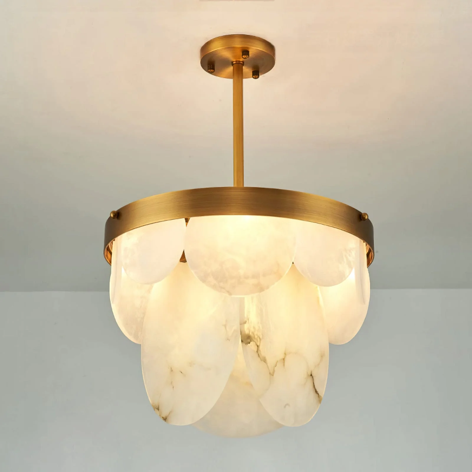 Sasha Modern Alabaster Chandelier - Image 9