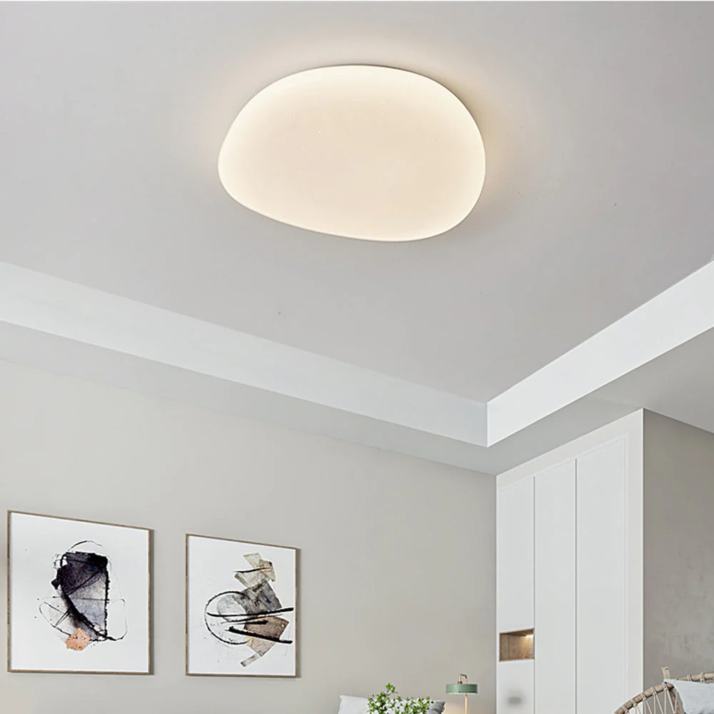 Sayu Flush Mount Ceiling Light, Pebbles Shape - Image 3