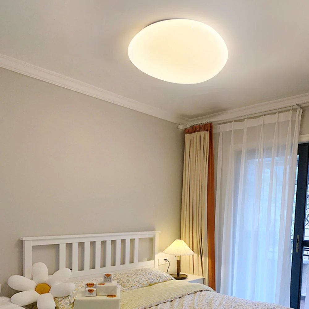Sayu Flush Mount Ceiling Light, Pebbles Shape - Image 4