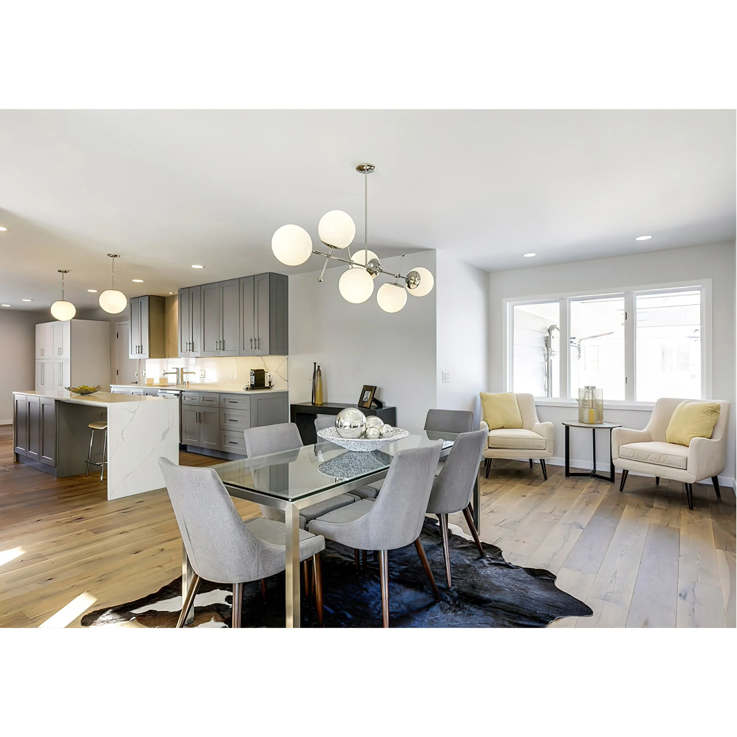 Scott Contemporary Glass Chandelier - Image 8