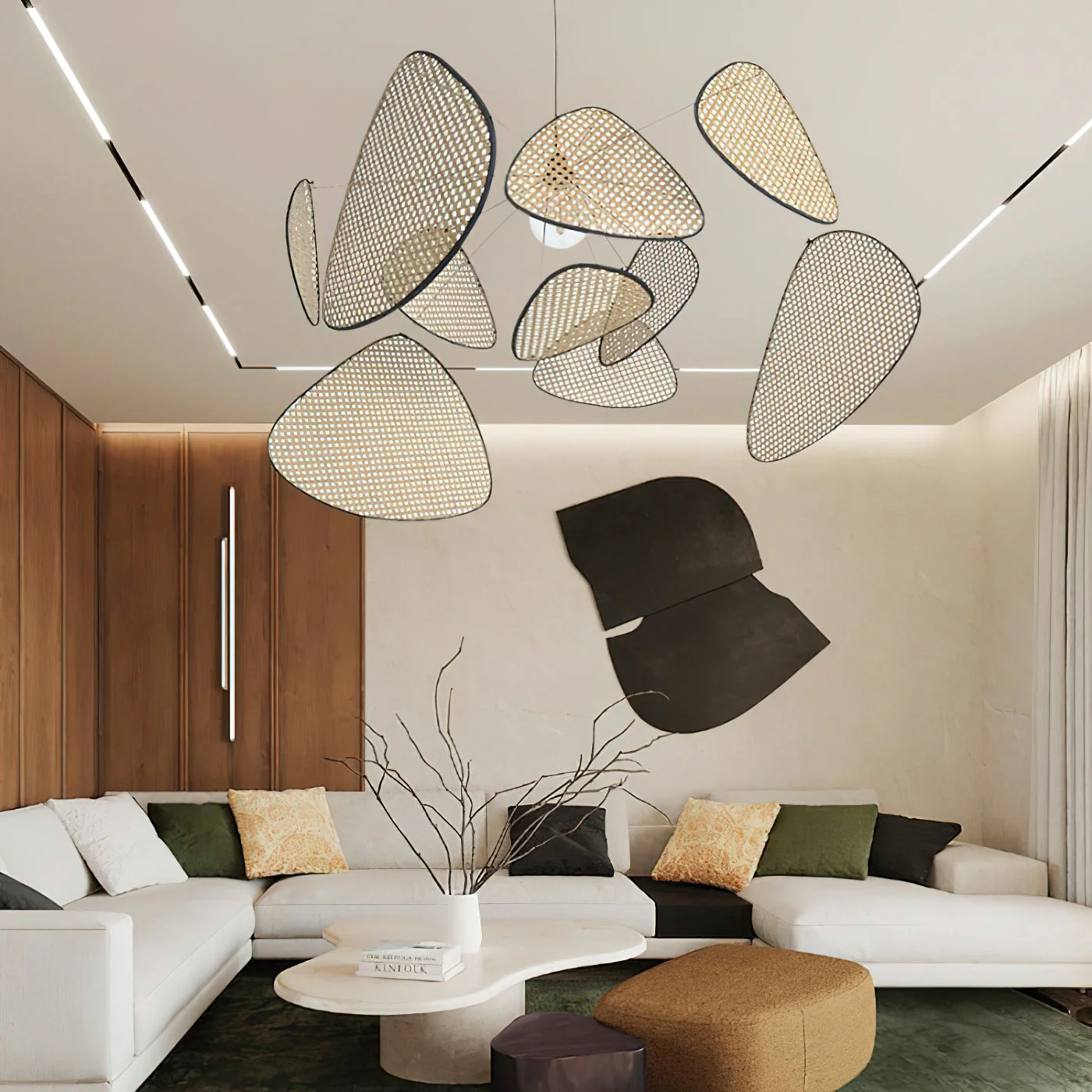 Screen Farmhouse Bamboo Chandelier - Image 18