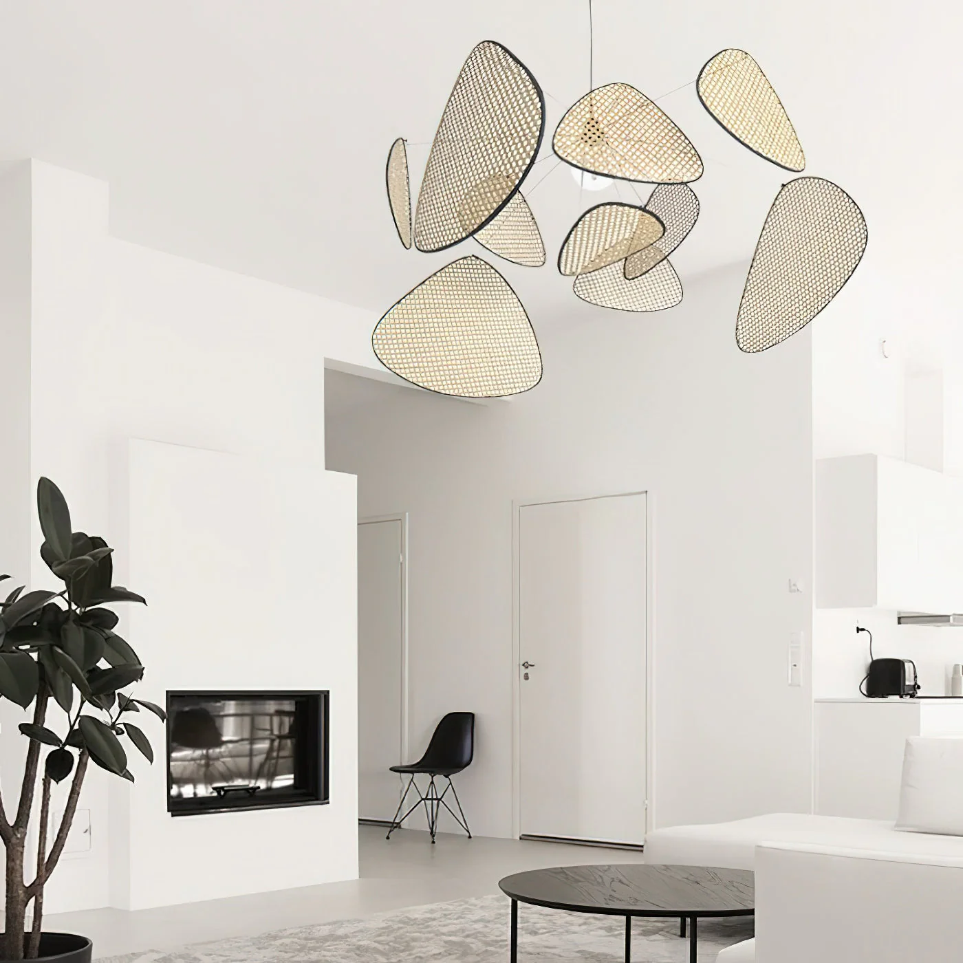 Screen Farmhouse Bamboo Chandelier - Image 19