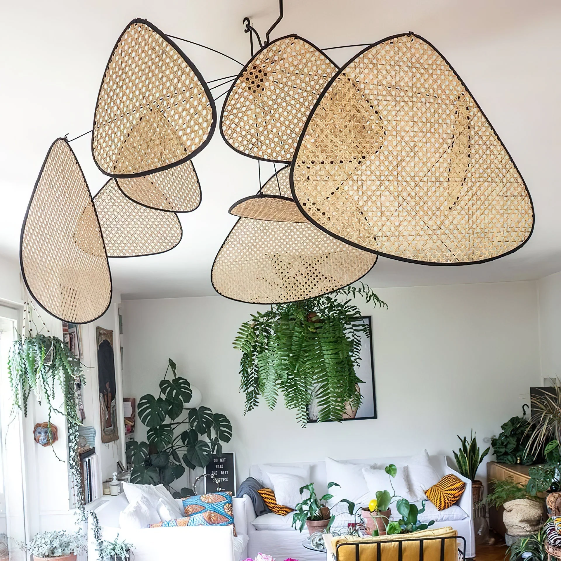 Screen Farmhouse Bamboo Chandelier - Image 4