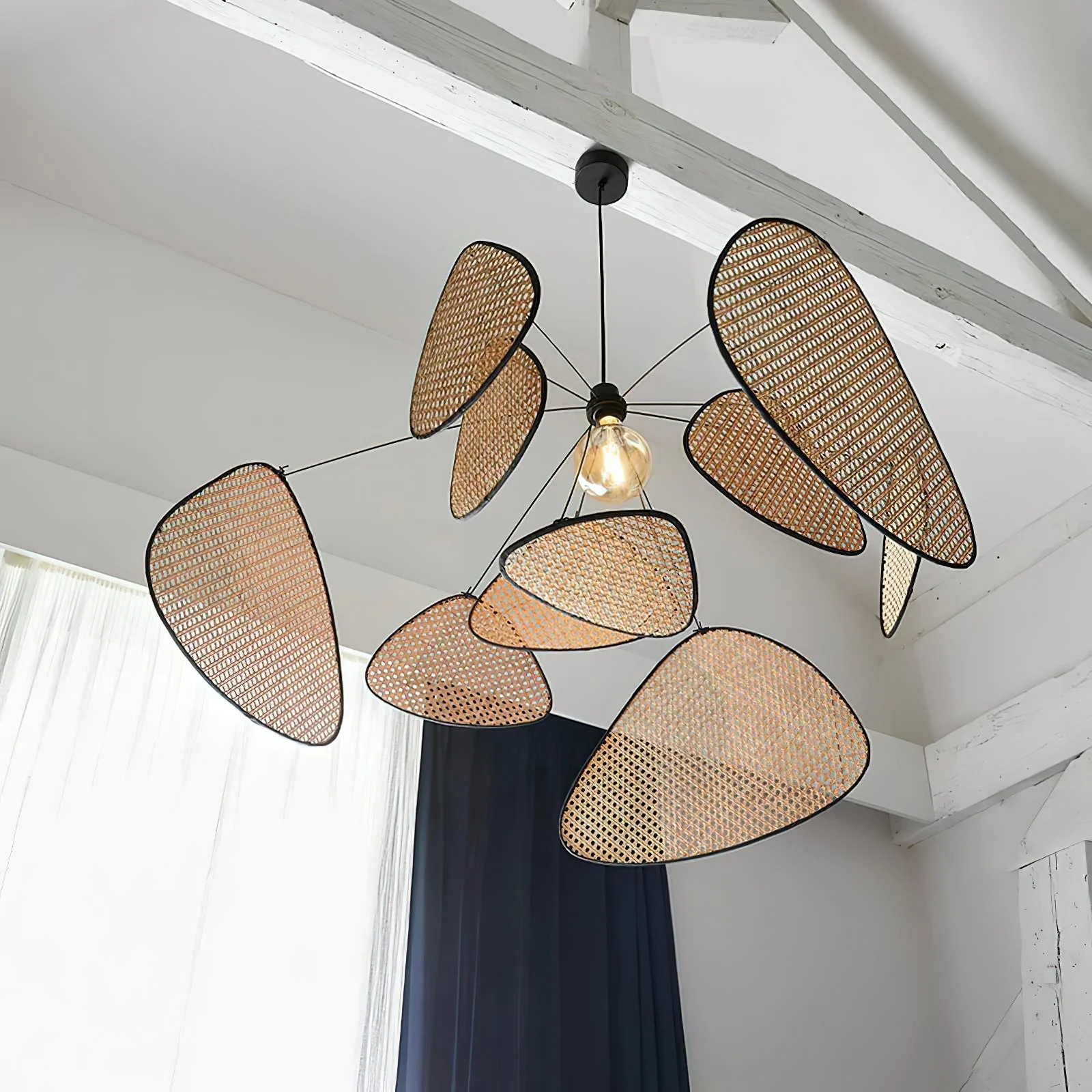 Screen Farmhouse Bamboo Chandelier - Image 40