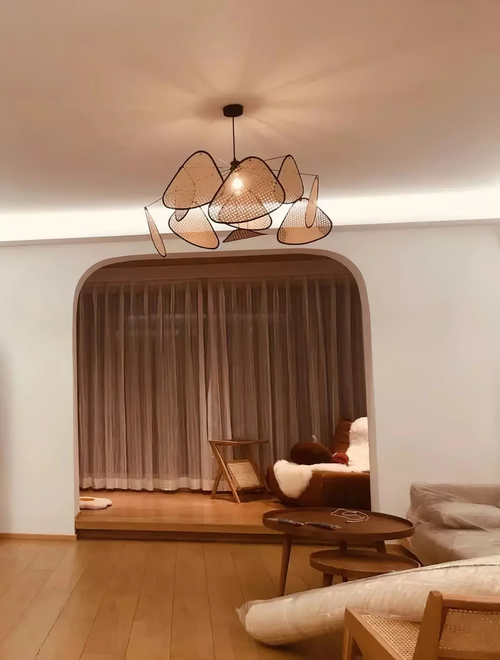 Screen Farmhouse Bamboo Chandelier - Image 8