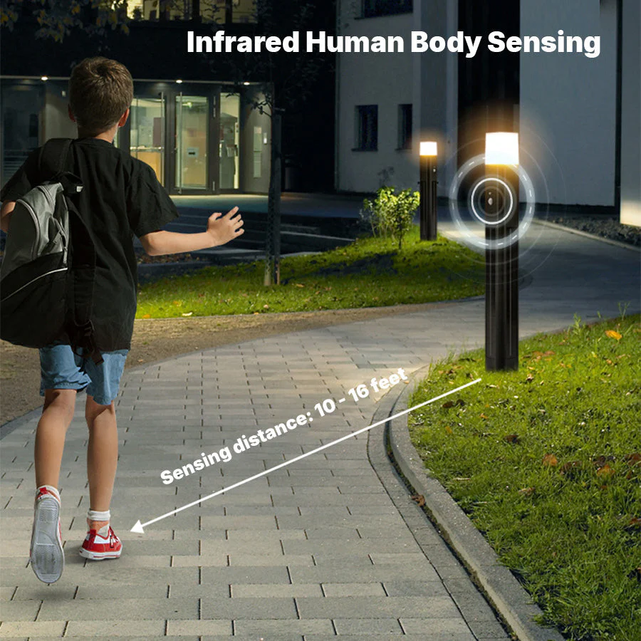 Seaan Sensor Torchiere Outdoor Floor Lamp - Image 11