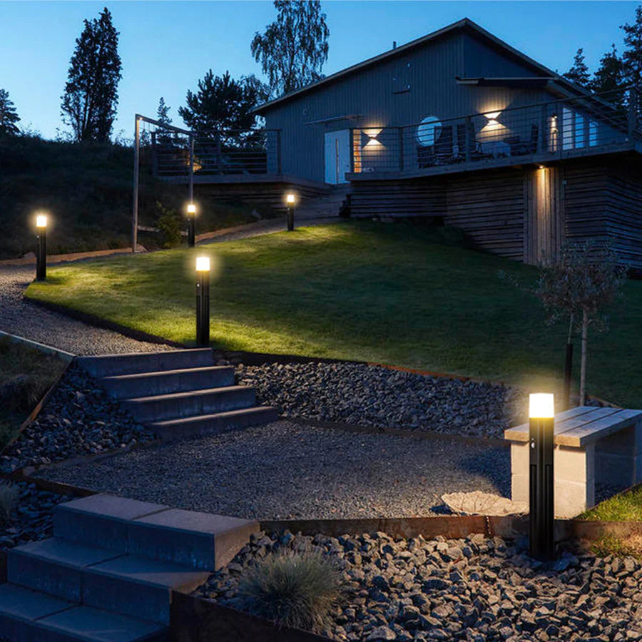Seaan Sensor Torchiere Outdoor Floor Lamp - Image 5