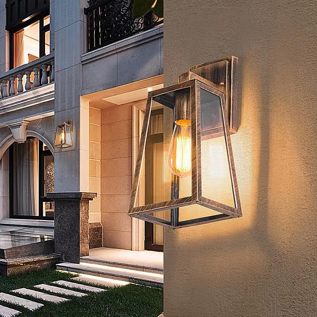 Seher Vintage Industrial Style Glass Outdoor Wall Lights