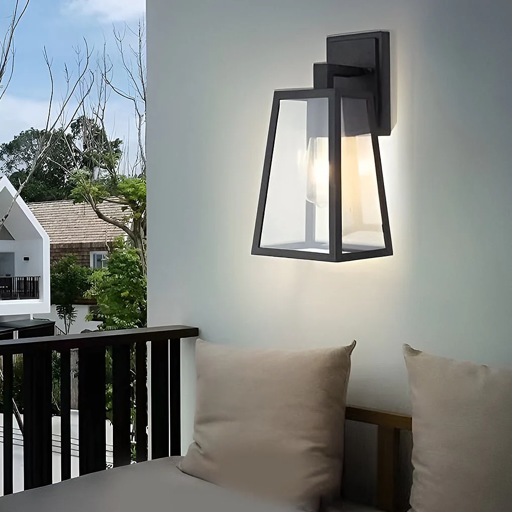 Seher Vintage Industrial Style Glass Outdoor Wall Lights - Image 11