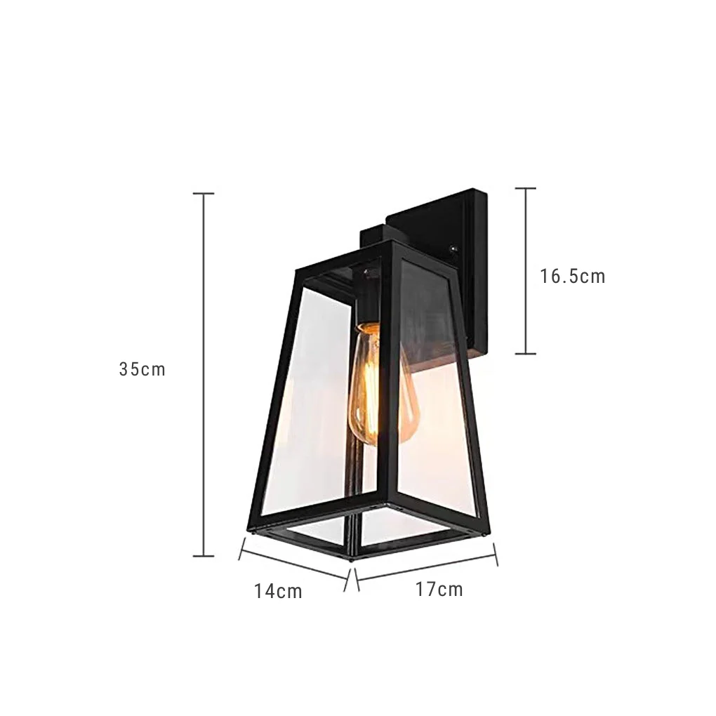 Seher Vintage Industrial Style Glass Outdoor Wall Lights - Image 4