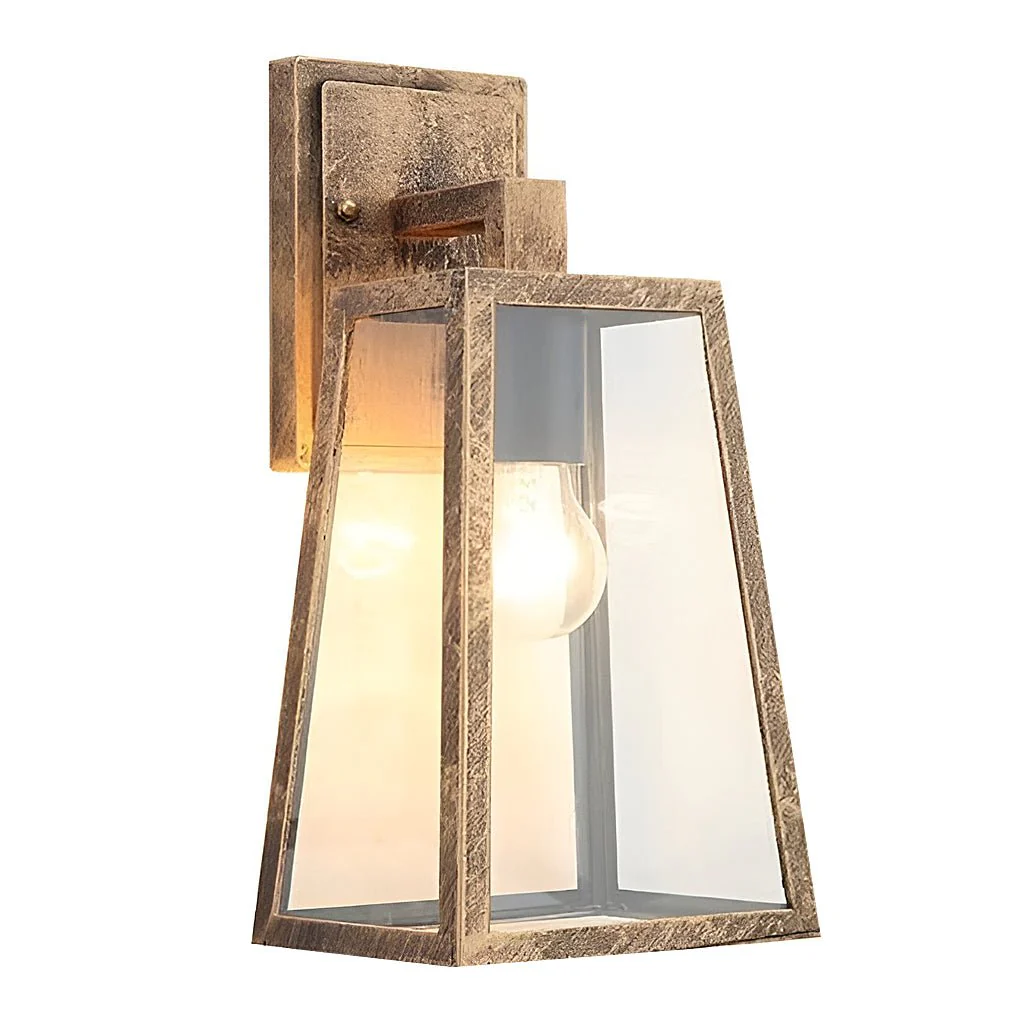 Seher Vintage Industrial Style Glass Outdoor Wall Lights - Image 6