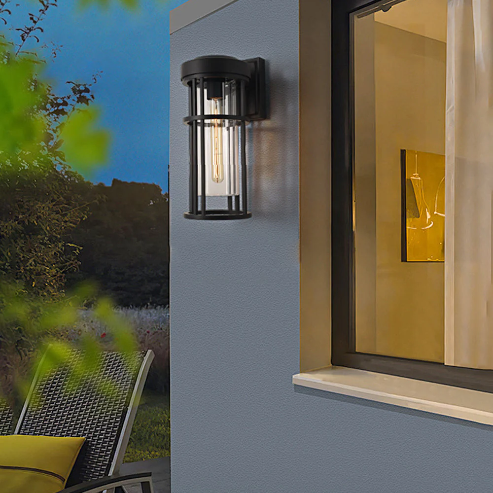 Selena Lampshade Design Glass Outdoor Wall Sconce Light - Image 4
