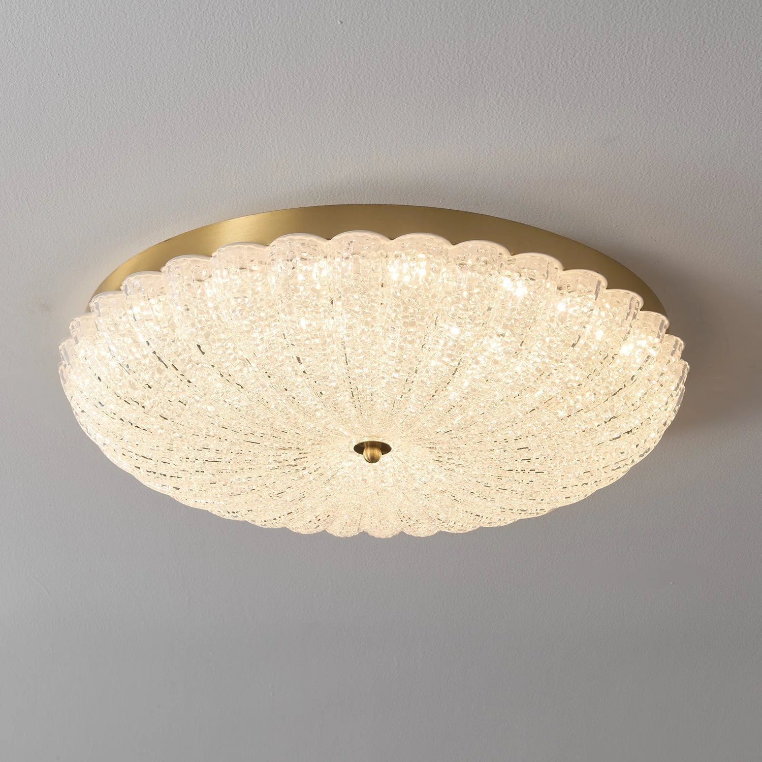 Seraphim Premium Nordic Art Brass Glass Ceiling Lamp - Image 16