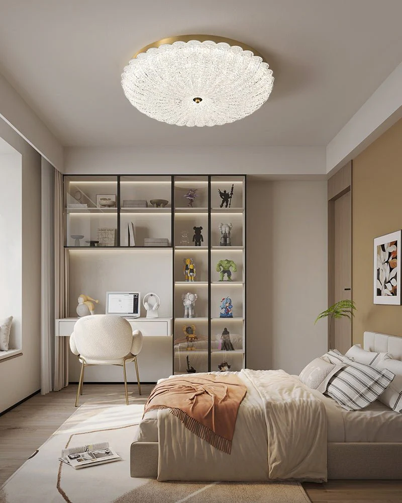 Seraphim Premium Nordic Art Brass Glass Ceiling Lamp - Image 24