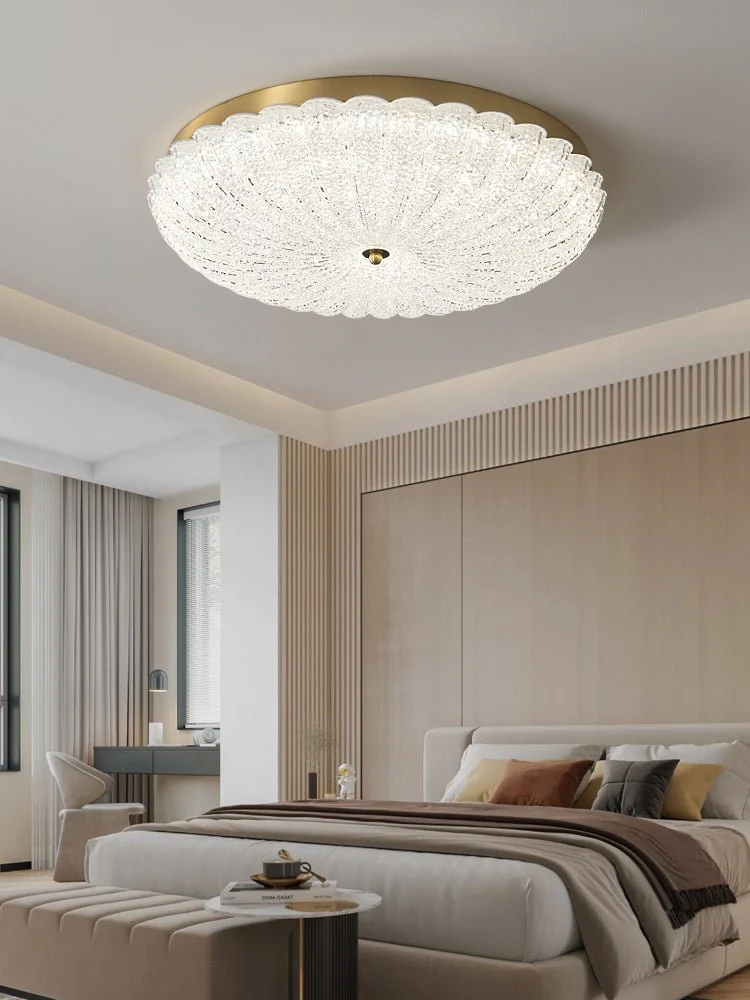Seraphim Premium Nordic Art Brass Glass Ceiling Lamp - Image 3