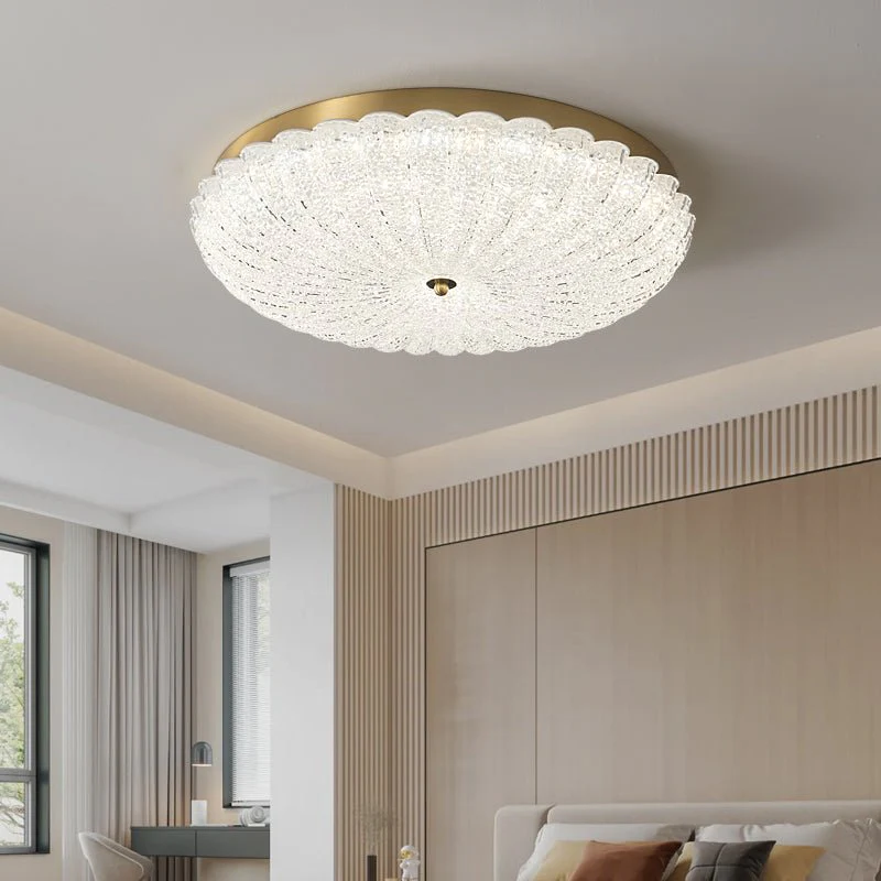 Seraphim Premium Nordic Art Brass Glass Ceiling Lamp - Image 4