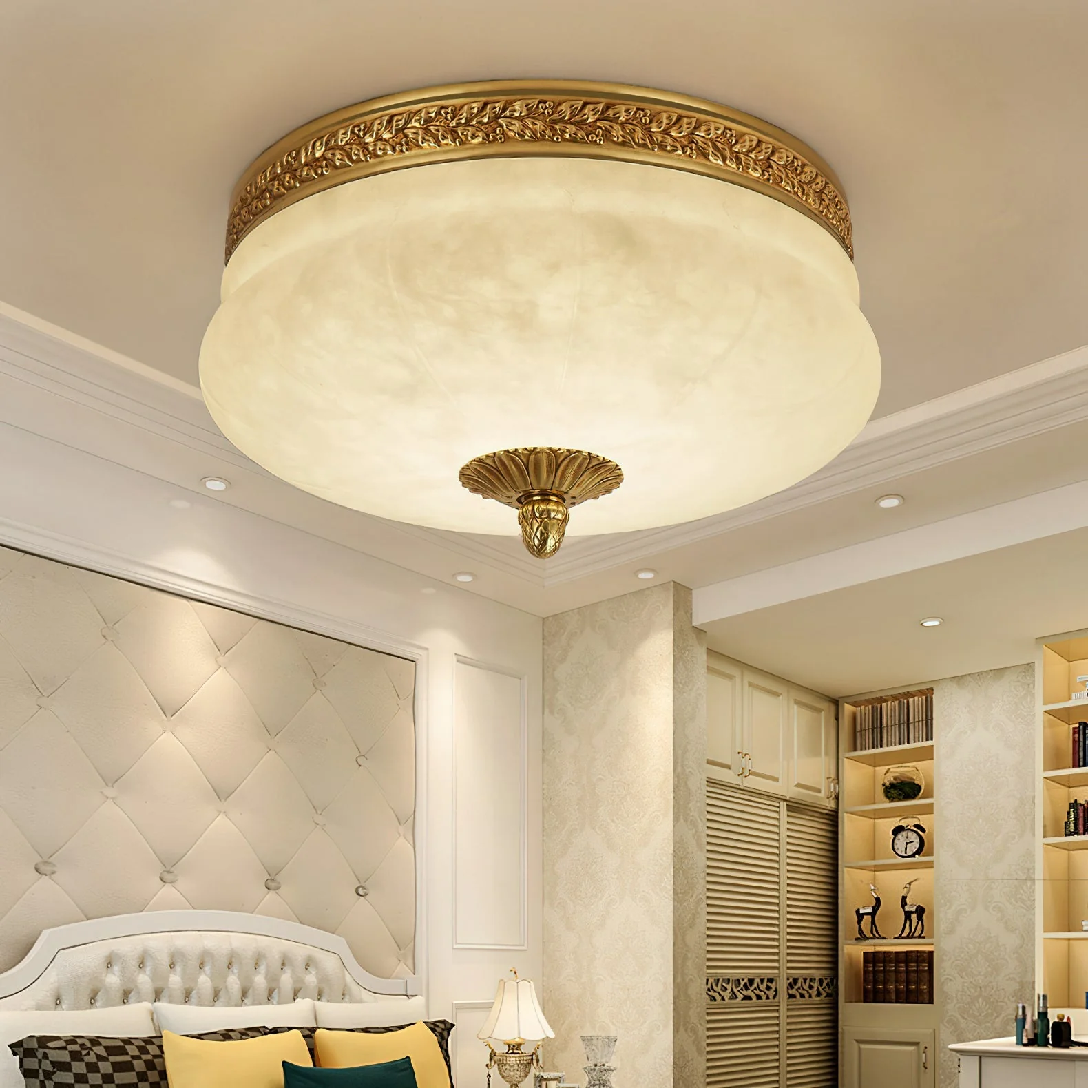 Seraphine Classic Alabaster Ceiling Light - Image 3